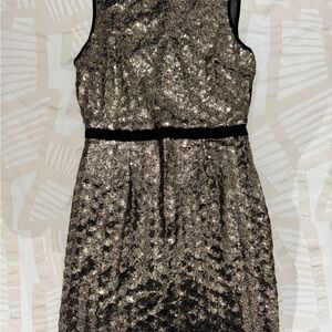 Elegant Black and Gold Women's Dress